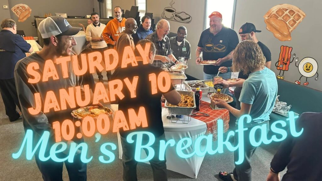 River North Church Mens breakfast January 10 at 10am