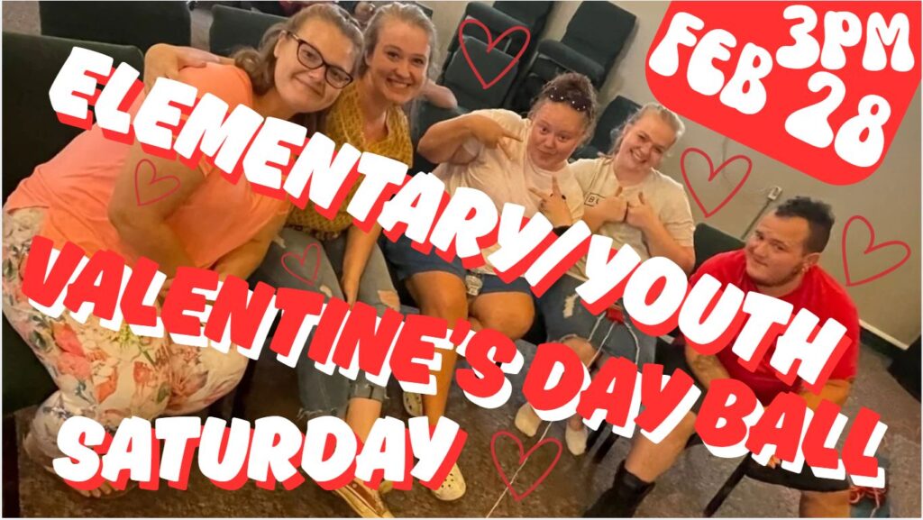 River North Church , Elementary/Youth, Valentine's Day Ball, Saturday February 28 at 3:00pm