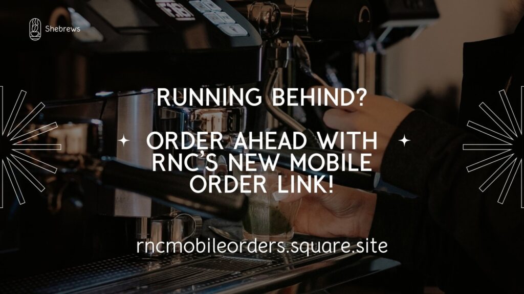 River North Church Shebrews Cafe: Running behind?, click here to order aheadyour favorite drink from Shebrews Cafe